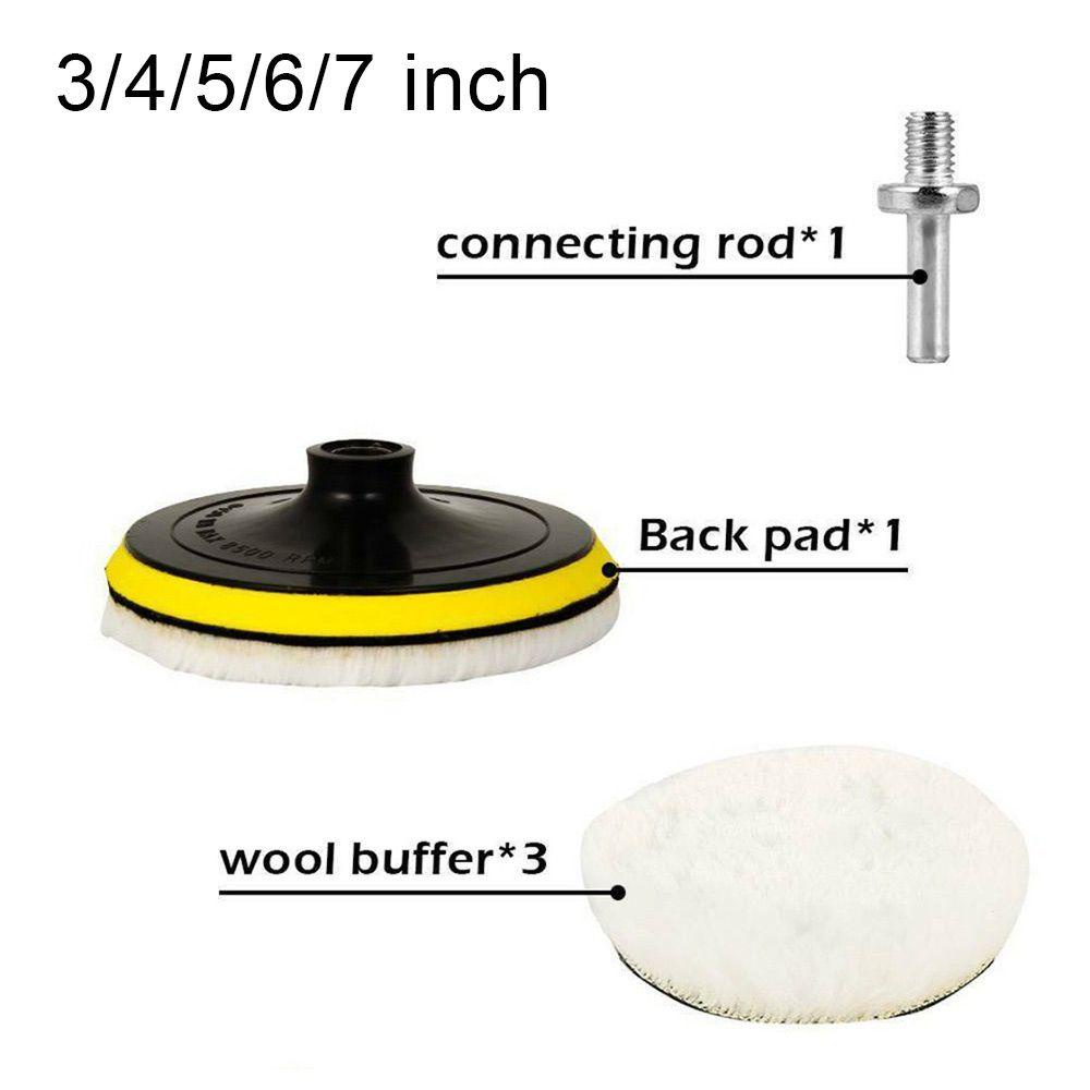 Bộ 5 Phụ Kiện Đánh Bóng Xe Hơi M14 3 / 4 / 5 / 6 / 7 Inch