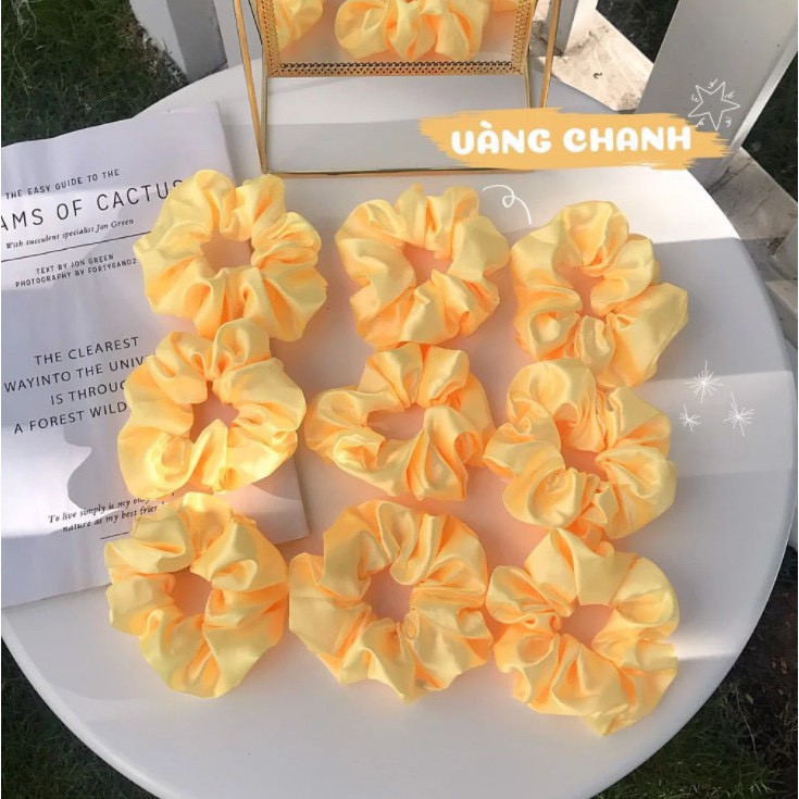 Buộc tóc, cột tóc vải scrunchies SC17