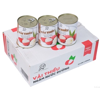 1 Thùng Vải Cát Long ngâm nước đường lon 565gr