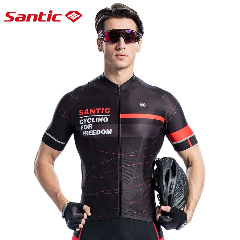 Santic Áo Đạp Xe Cho Nam Áo Đạp Xe Áo Đạp Xe Đường Trường Tay Ngắn Áo Thể Thao Đạp Xe Thoáng Khí Cho Nam MTB K7M2026