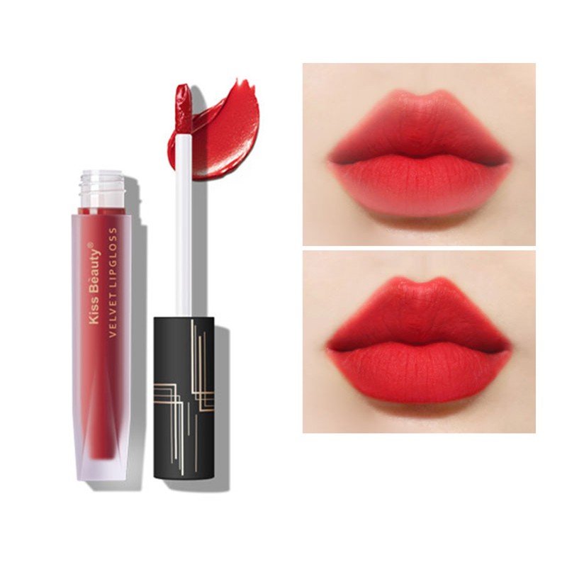 (Hàng Mới Về) Son Kem Nhung Mịn Không Thấm Nước Kiss Beauty | BigBuy360 - bigbuy360.vn