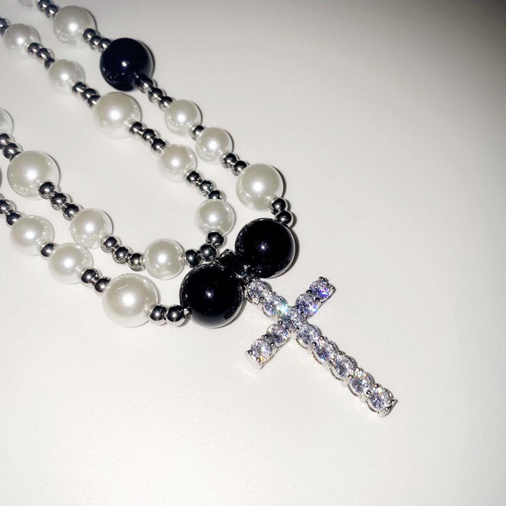 Vòng cổ Hạt Ngọc Trai Cá Tính Cho Nam Và Nữ|Phụ Kiện Trang Sức Bằng Hợp Kim Chất Lượng