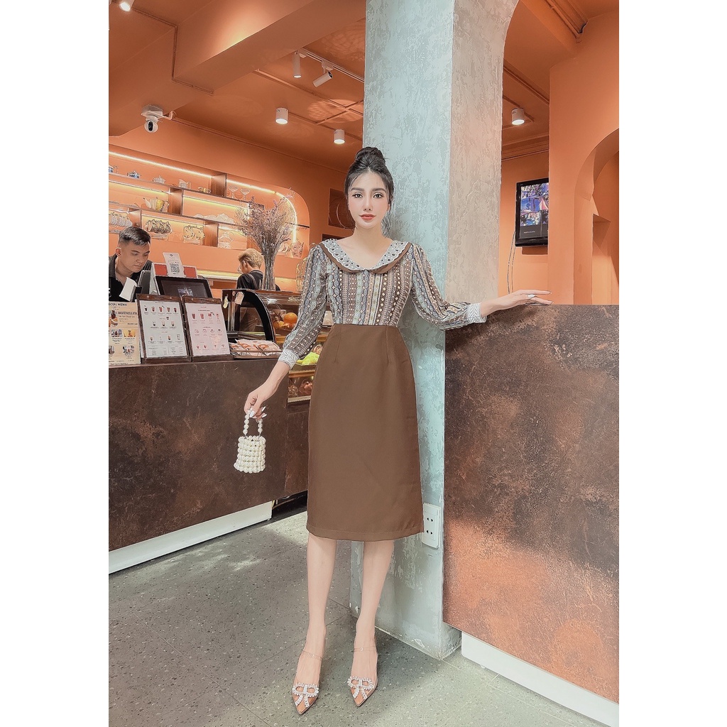 ĐẦM CS NÂU PHỐI VOAN SỌC– M010