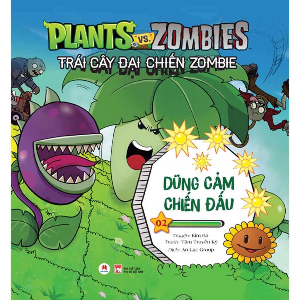 Sách - Trái Cây Đại Chiến Zombie - Tập 2: Dũng Cảm Chiến Đấu