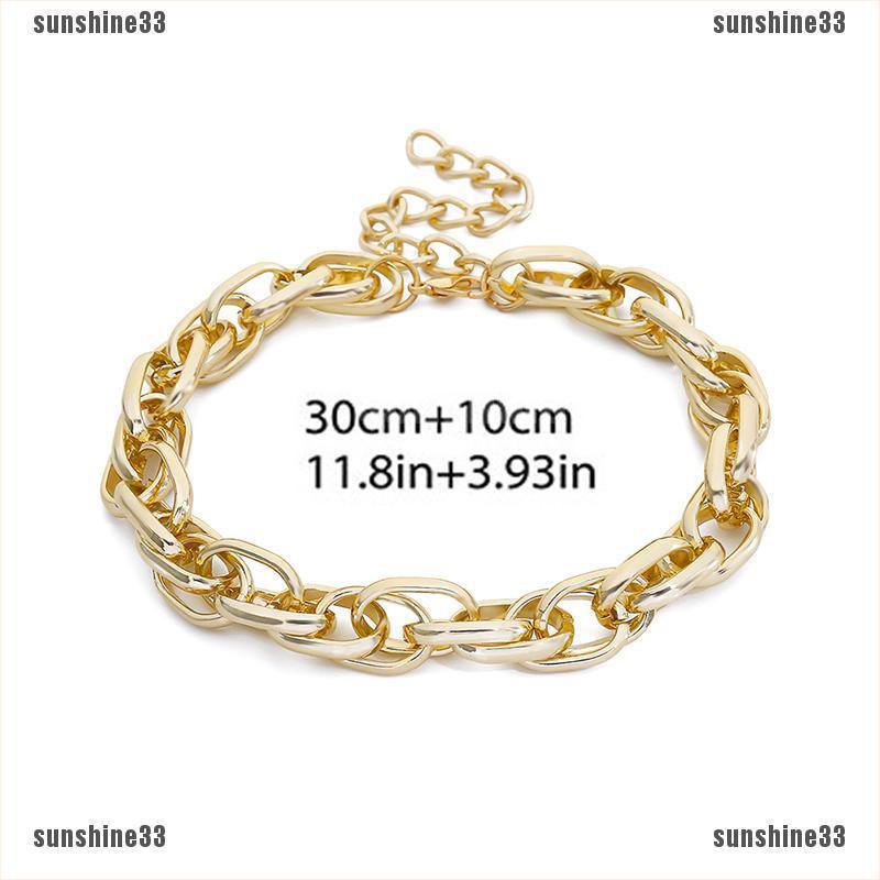 Vòng Cổ Choker Kim Loại Dày Phong Cách Gothic Punk