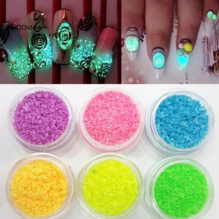 [Hàng mới về] Bột kim tuyến dạ quang 7 màu tùy chọn trang trí móng