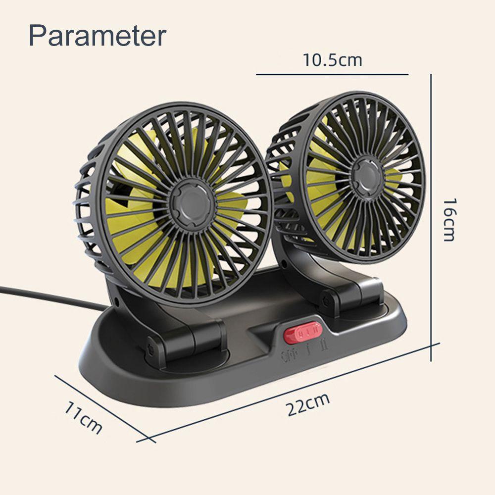 Quạt Làm Mát Mùa Hè Đa Năng Gắn Bảng Điều Khiển Xe Hơi / Văn Phòng KENT1 24V / 12V / 5V