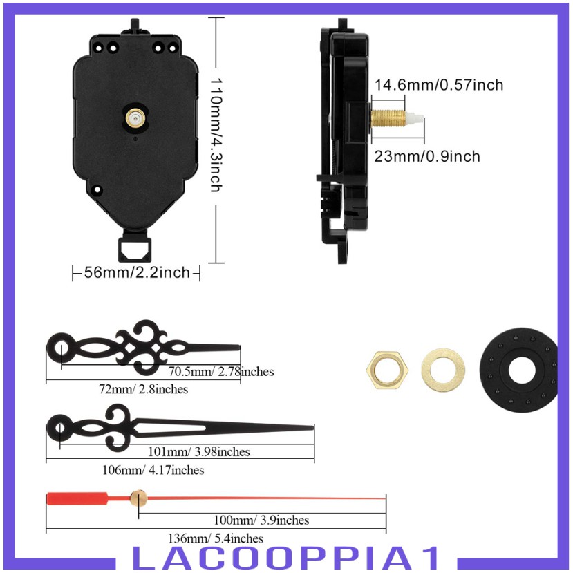 Động Cơ Đồng Hồ Thạch Anh Lapoppia1 3 Chức Năng Điều Khiển Từ Xa Lên Đến 2 / 5 &quot;