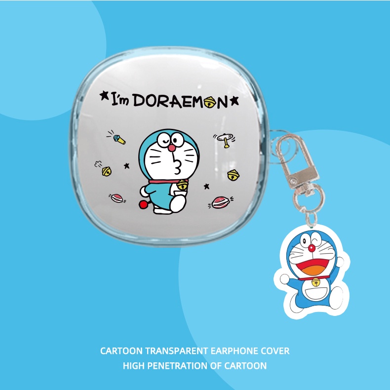 Vỏ Bọc Hộp Sạc Tai Nghe Baseus Bowie Wm02 Bằng TPU Mềm Trong Suốt Chống Sốc Kèm Móc Treo