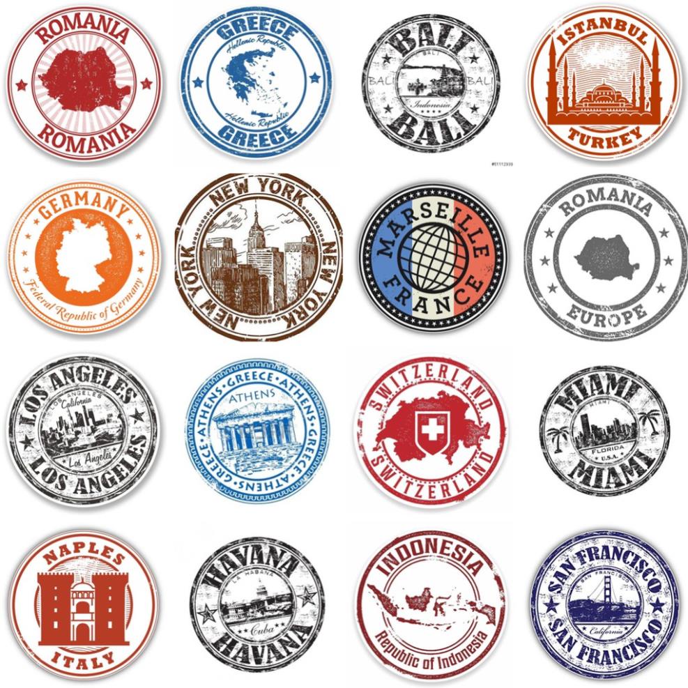 [STICKER 1K] SET 50 STICKER TEM VINTAGE SIÊU CHẤT DÁN TRANG TRÍ ĐT LAPTOP VALI TƯỜNG TỦ KỆ MŨ BẢO HIỂM XE MÁY NOTEBOOK