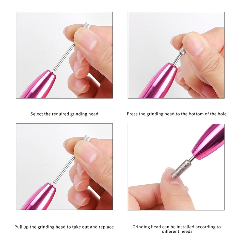 Dụng Cụ Chăm Sóc Móng Tay Màu Vàng Hồng / Bạc