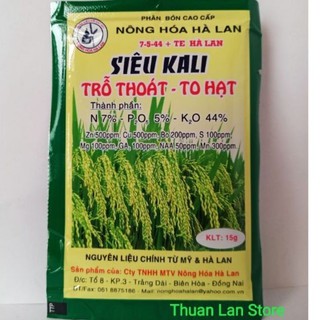 Phân Bón Lá Cao Cấp Siêu Kali Hà Lan 7-5-44 + TE - 15g