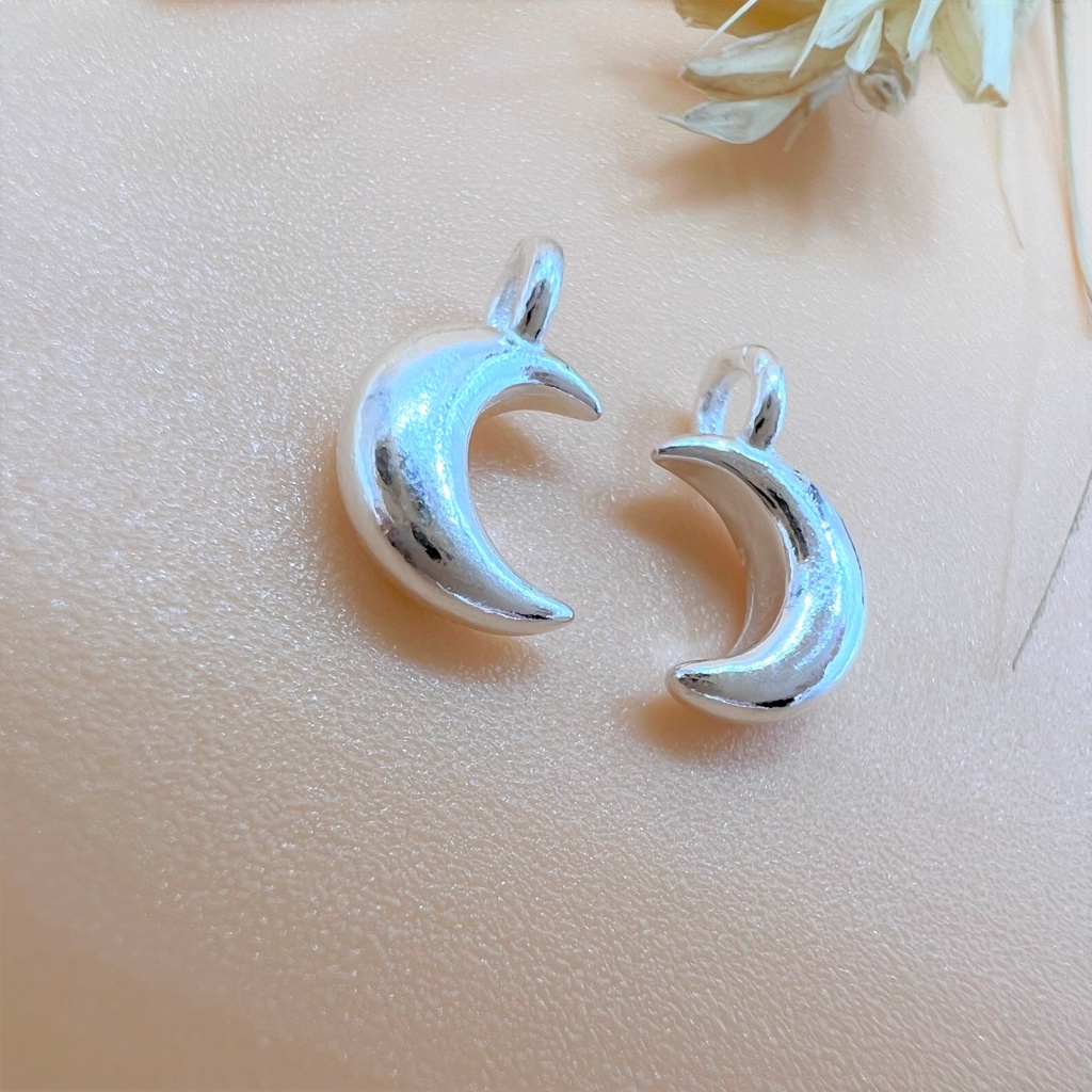Charm mặt trăng ngôi sao bé có móc không kèm chêm - Charm bạc 925 - Mã CB785 CB790