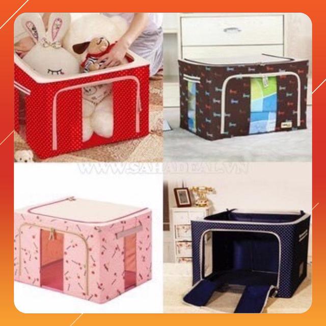 Túi đựng chăn màn khung sắt cao cấp hộp đựng quần áo khung sắt hạnh nhi