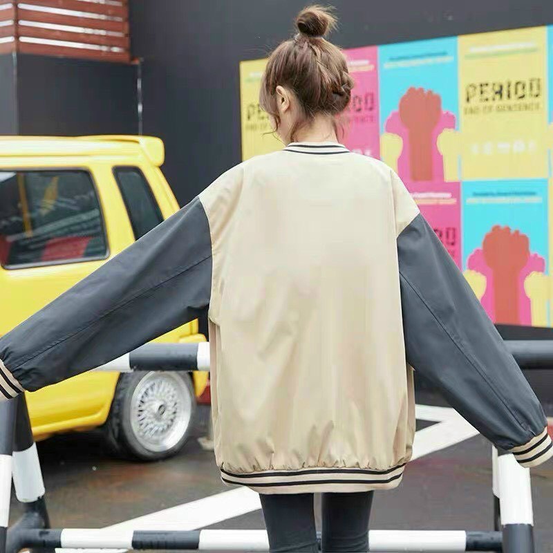 Áo khoác bomber nam nữ Unisex cao cấp 2 lớp dày dặn, áo khoác dù phao đẹp form rộng ullzang mặc đôi, couple màu đen K039 | BigBuy360 - bigbuy360.vn