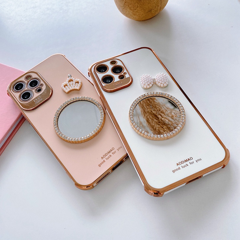 Ốp Điện Thoại Mặt Gương Hình Vương Miện Cho Iphone 12 Mini 12 Pro 12 Promax 11 Pro Max X Xr 7 8 Plus Xs Max | BigBuy360 - bigbuy360.vn