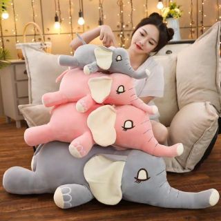 Voi nằm nhồi bông cao cấp