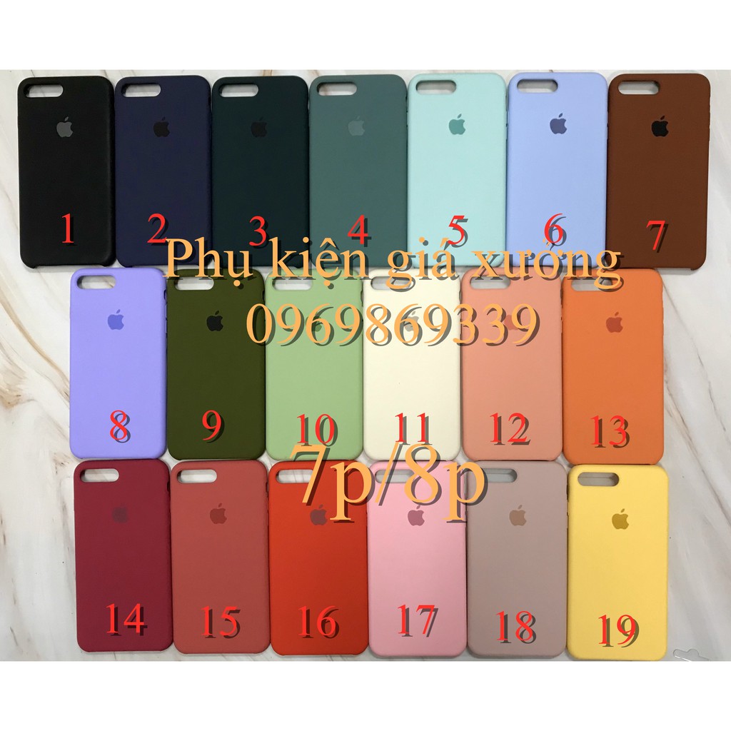Ốp chống bẩn silicon case cho ip7plus/8plus
