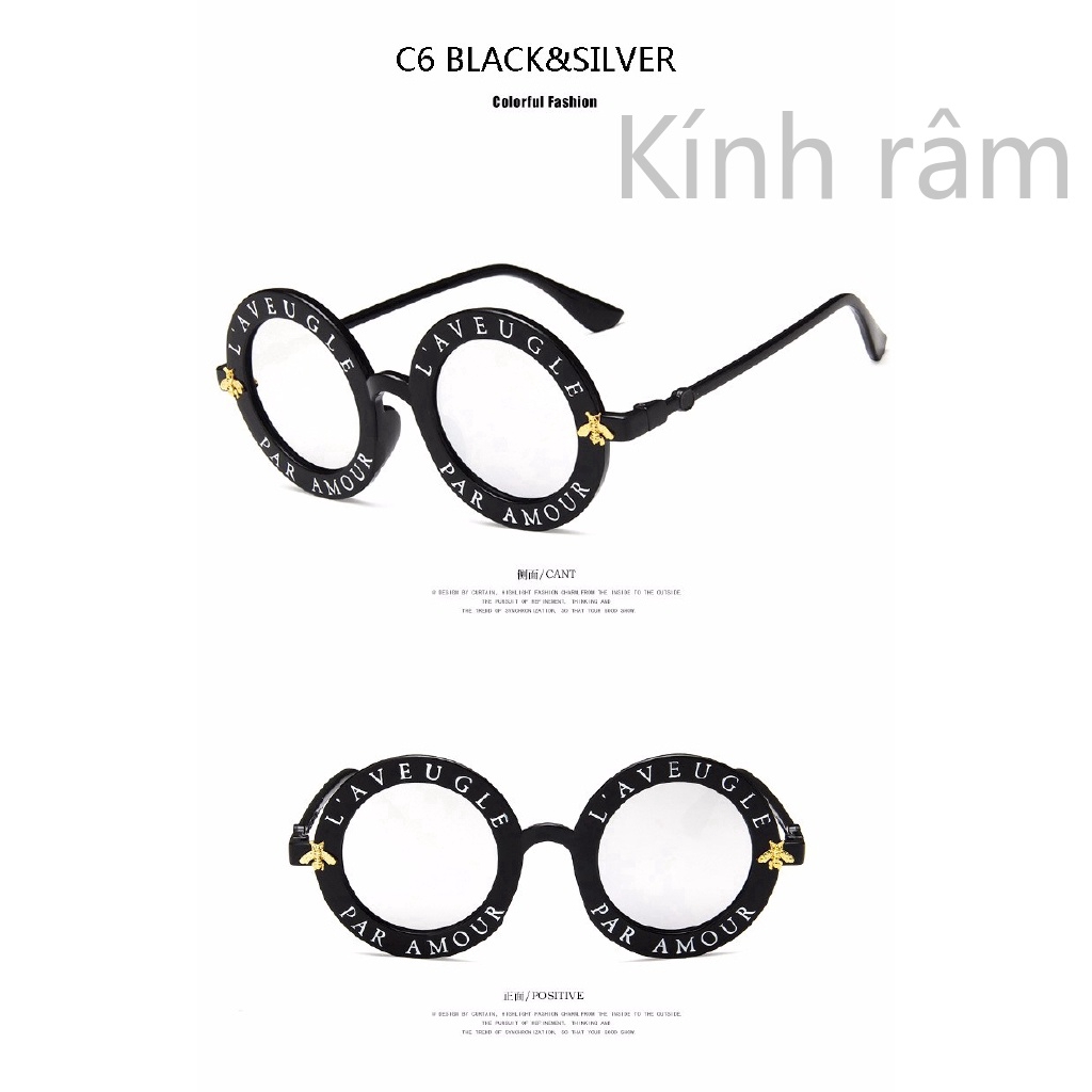 Kính mát phong cách retro thời trang