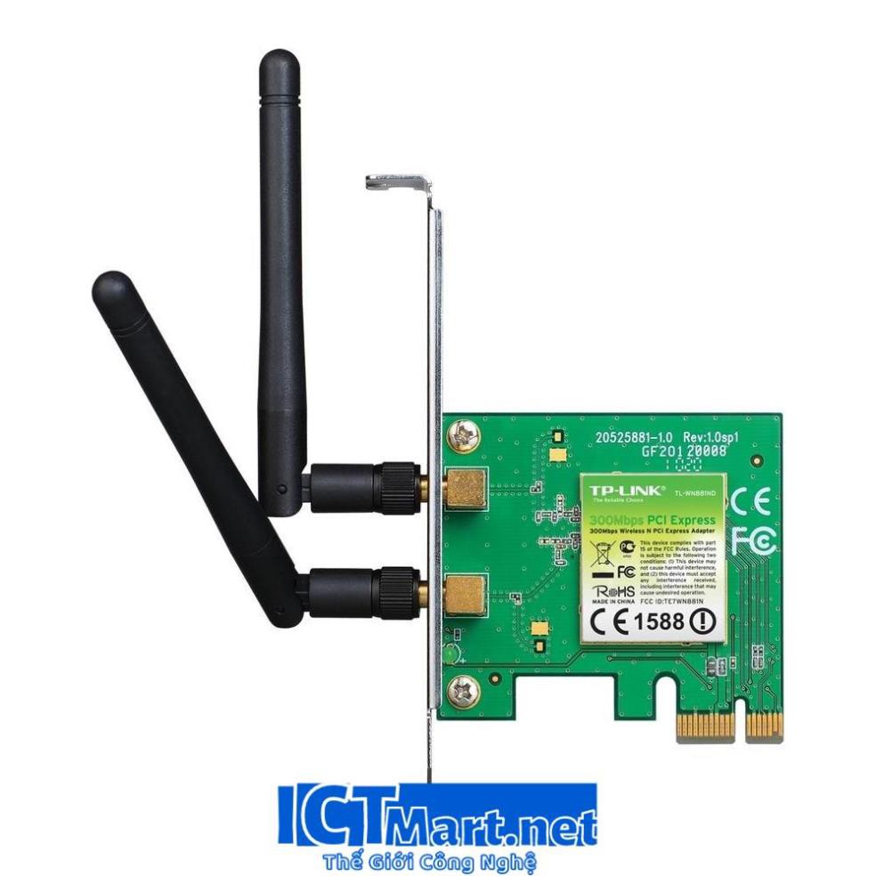 Card mạng thu WiFi TP-Link TL-WN881ND (Xanh)