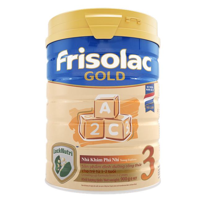 CAM KẾT CHÍNH HÃNG Sữa bột FRISOLAC GOLD 3 900G