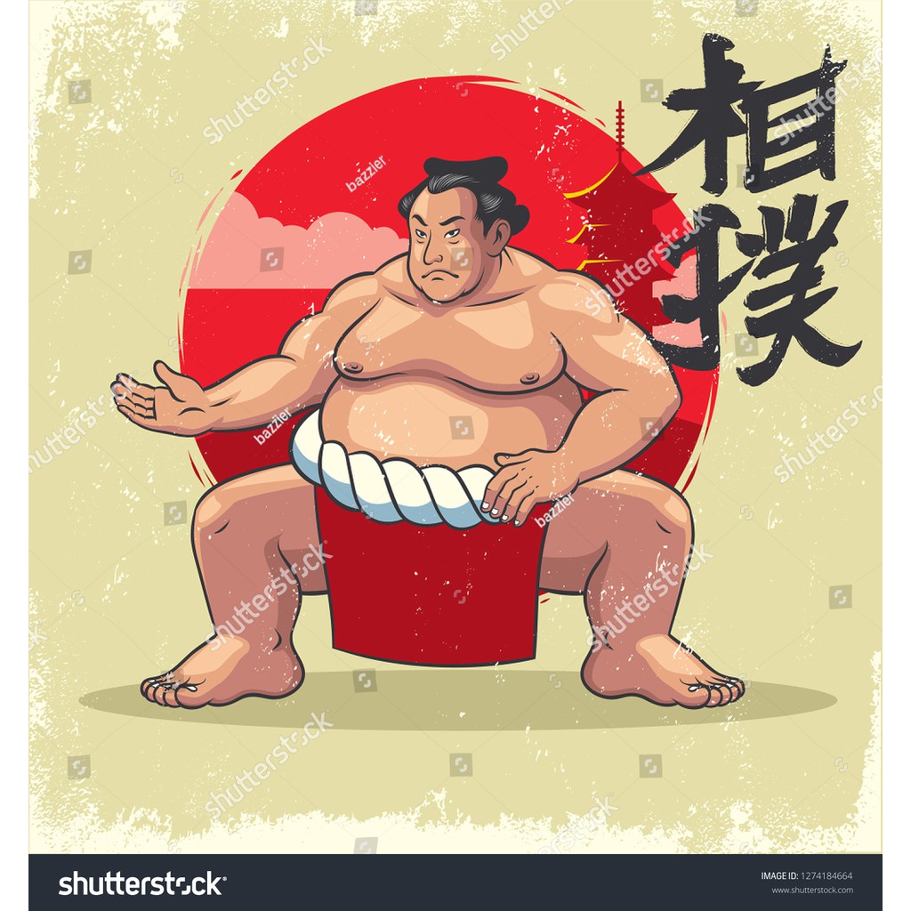 Tranh lụa 3d Sumo Nhật Bản SMNB-02