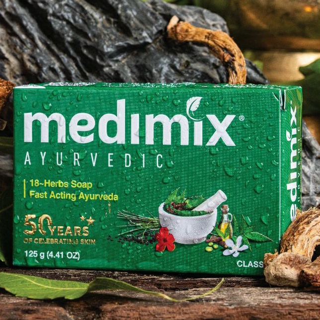 Xà phòng Medimix thảo mộc 125gr hộp xanh