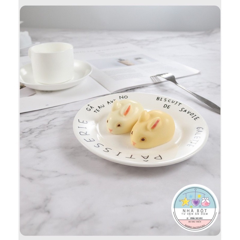 Khuôn silicon làm bánh pudding,làm thạch,đậu hũ hình heo và thỏ