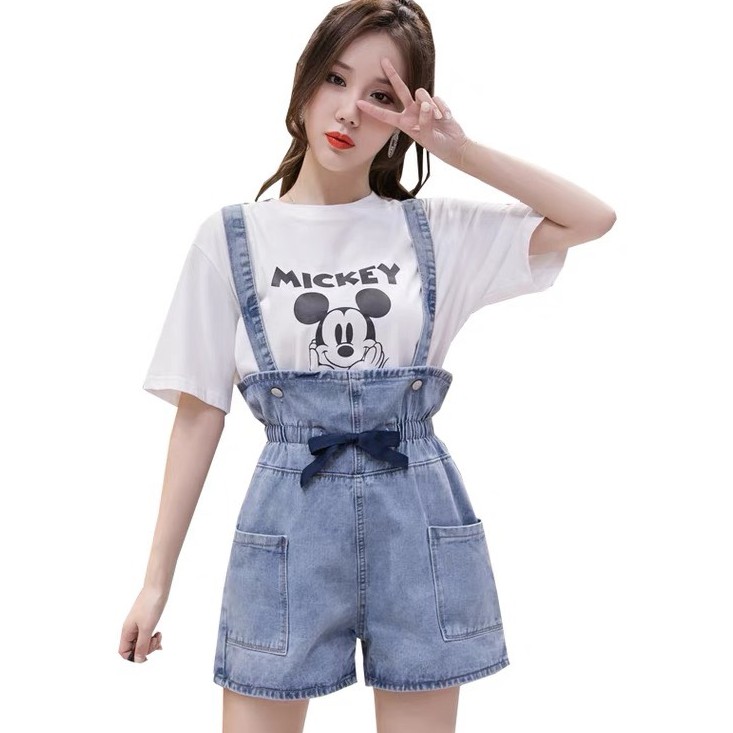 Yếm nữ ống rộng cao cấp julido store, yếm nữ màu xanh túi hộp có nơ cá tính phong cách HÀN QUỐC 2021 yn0008 | BigBuy360 - bigbuy360.vn