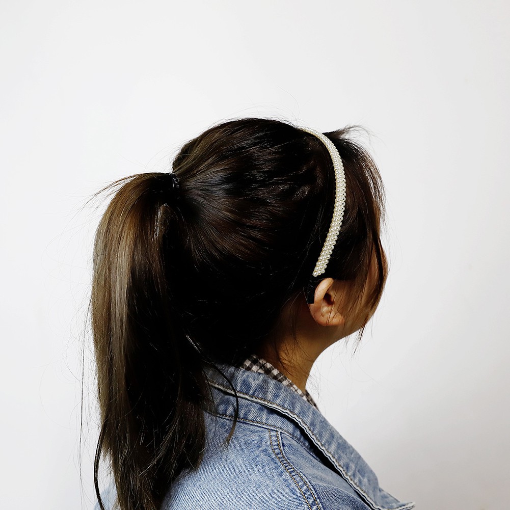 Băng Đô Cài Tóc Đính Ngọc Trai Nhân Tạo Thời Trang