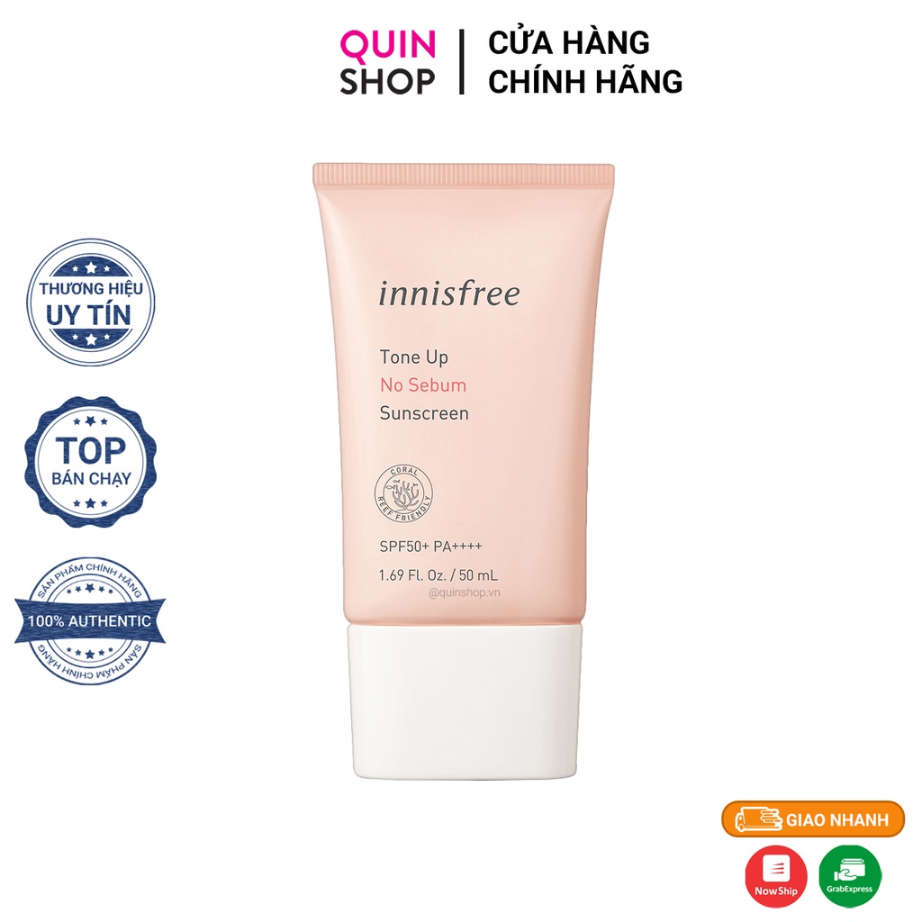 Kem Chống Nắng Kiềm Dầu Innisfree Tone Up No Sebum Sunscreen