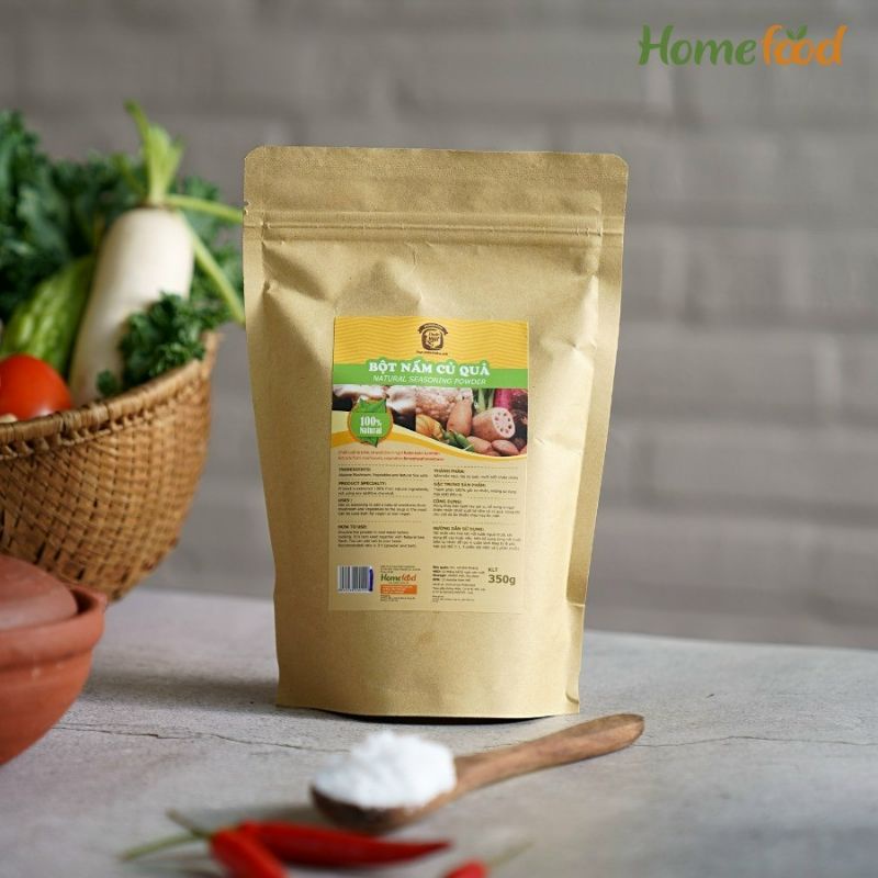Bột nấm củ quả 350g-800gr (Hạt nêm nấm rau củ)