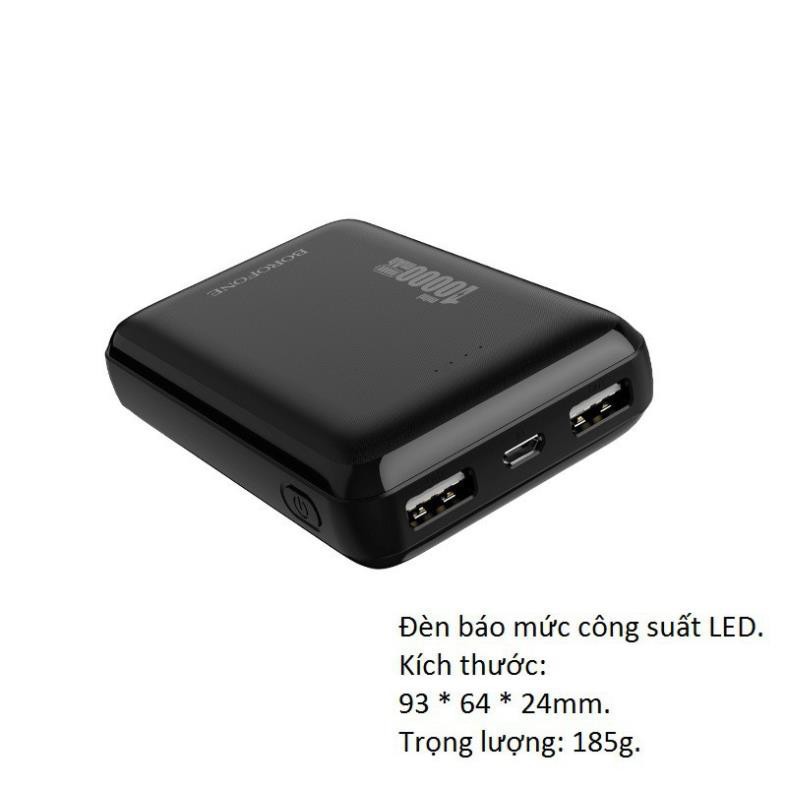 [ Giá siêu rẻ,chính hãng 100% ]  Sạc dự phòng mini BT13 dung lượng 10000mAh Borofone