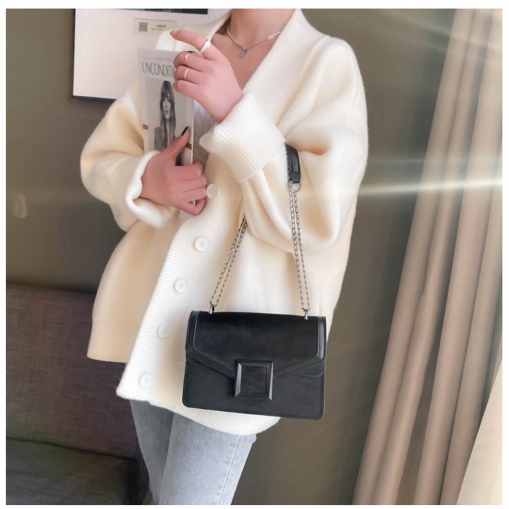 Túi xách nữ đeo chéo khóa vuông vân da rắn lót vải nhung mềm mịn siêu đẹp TX27 túi đeo vai TX Quảng Châu cao cấp | BigBuy360 - bigbuy360.vn