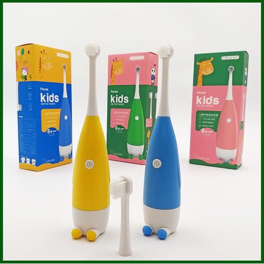 Bàn Chải Điện Cho Bé Focus Kids, máy đánh răng tự động cho bé,sạch răng tiện lợi chống nước