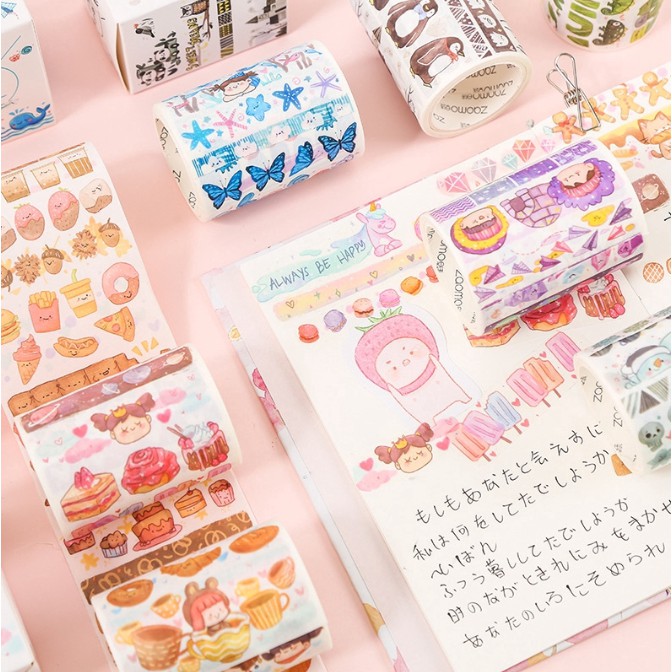 Băng Dính Washi Tape Series Tinh Cầu Thịt Viên siêu đáng yêu