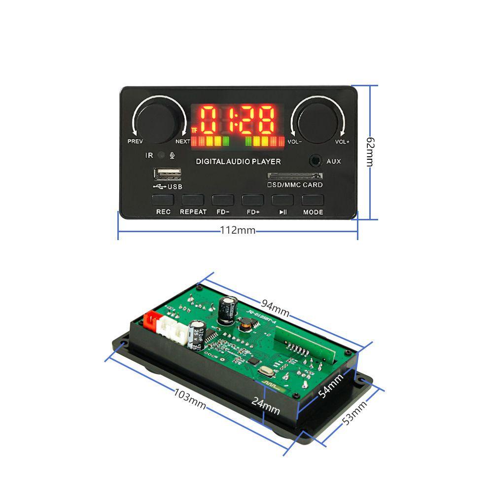 BTLIMER Bảng Mạch Giải Mã Âm Thanh MP3 Bluetooth Cho Xe Hơi