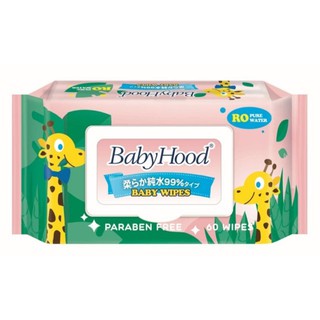 (mua 1 tặng 1 cùng loại)Giấy ướt trẻ em Babyhood không mùi 60 tờ