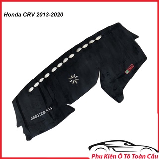 Thảm Taplo Xe Honda CRV 2013-2020 Mẫu Nhung Lông Cừu, Thảm Chống Nắng Kiêm Chống Trượt Cao Cấp