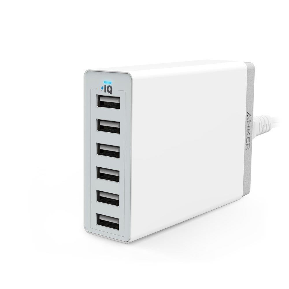 SẠC ANKER 6 CỔNG, 60W [POWERPORT 6, 60W]