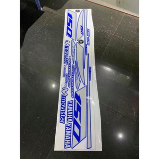 Tem Exciter 150 bạc xanh Rời in mực cao cấp (bộ)