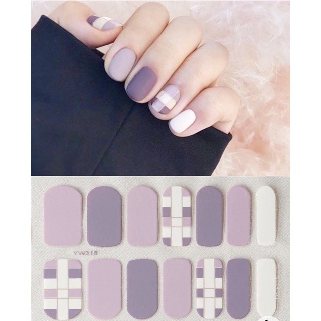 Set dán móng tay nails dán nghệ thuật nhiều màu - có ngay bộ móng đẹp trong 5 phút (Nail wraps / Nail stickers)