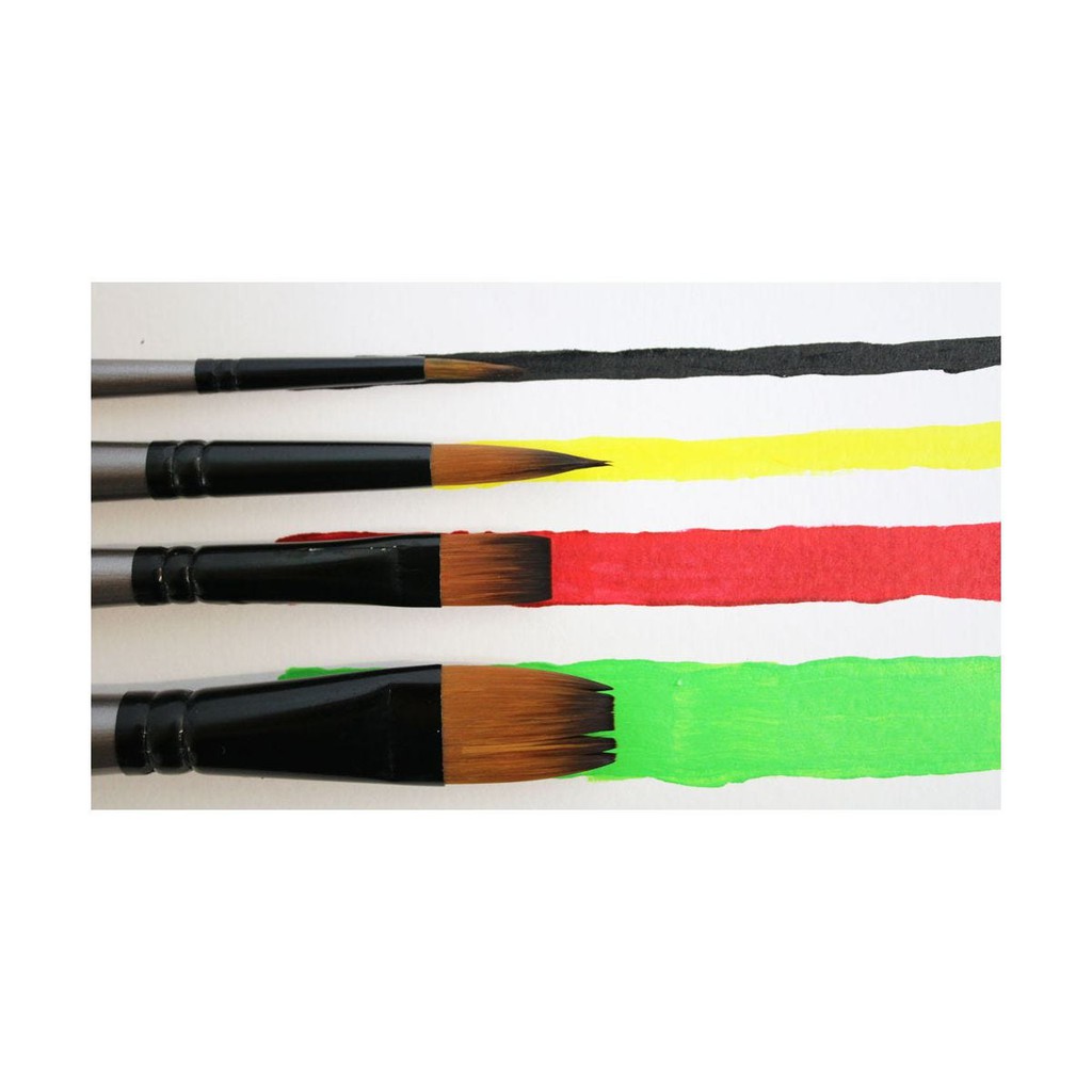 Bộ 4 Cọ Acrylic Mont Marte - Gallery Series Brush Set Acrylic 4pce - BMHS0014