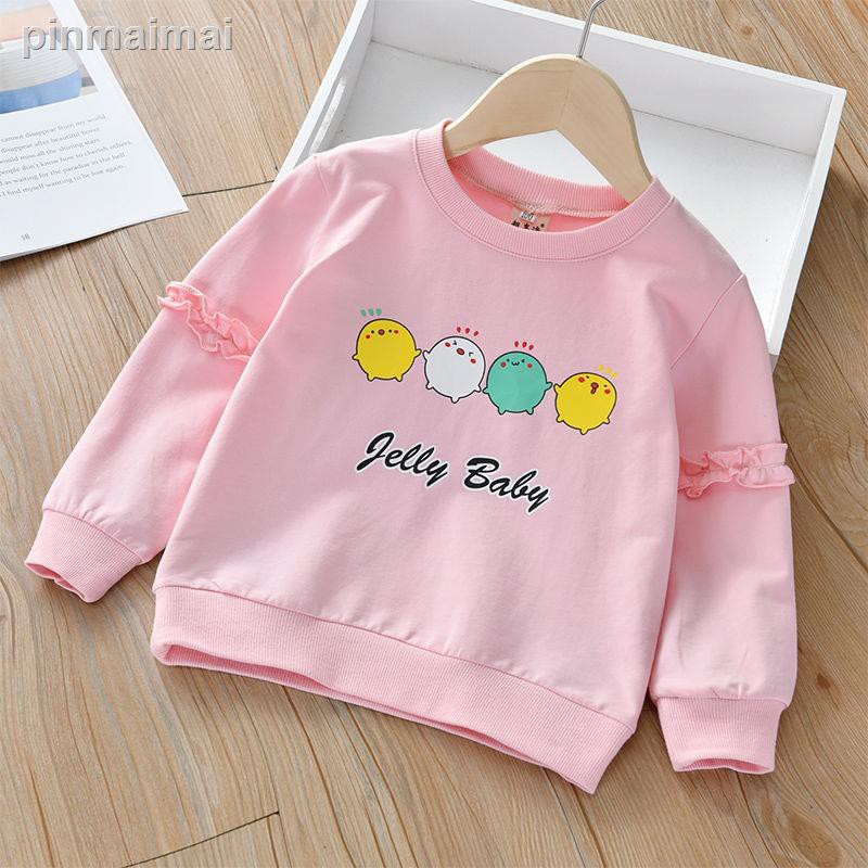 Áo Sweater Cotton Họa Tiết Hoạt Hình Phong Cách Phương Tây Thời Trang Thu Đông Dành Cho Trẻ 2021