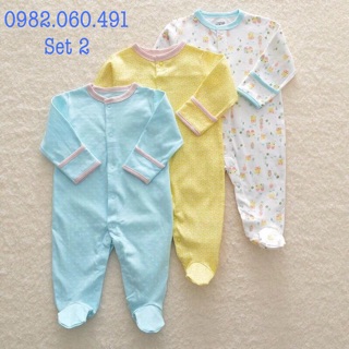 Set 3 Body liền chân Mamas & Papas
