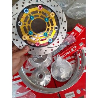 combo đùm mạ crom, câm , niềng, đĩa, ốc đĩa gắn sirius, ex 2010, jupiter