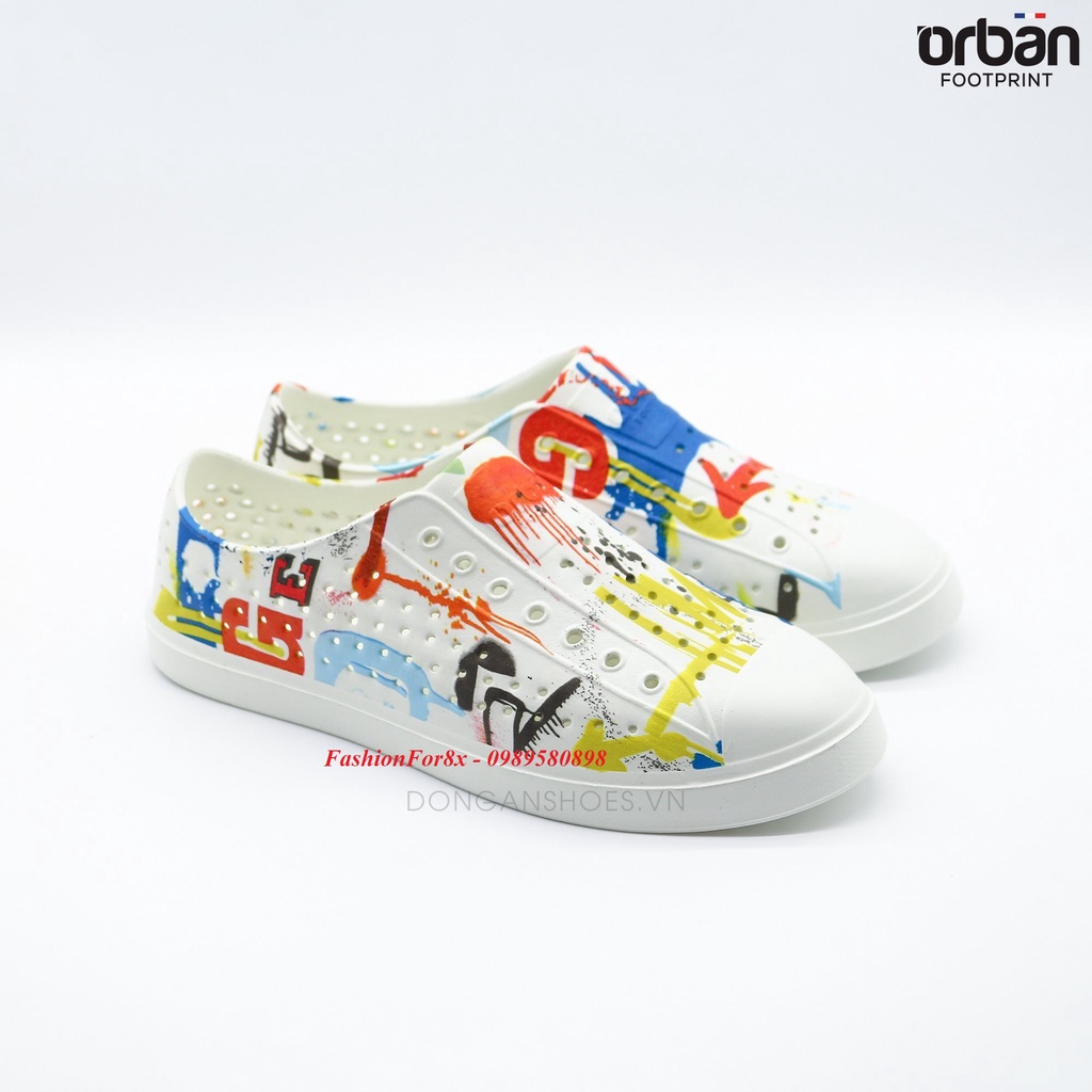 Giày nhựa Orban in hình cho cả gia đình, made in Viet Nam - pb100 - Màu VẨY SƠN