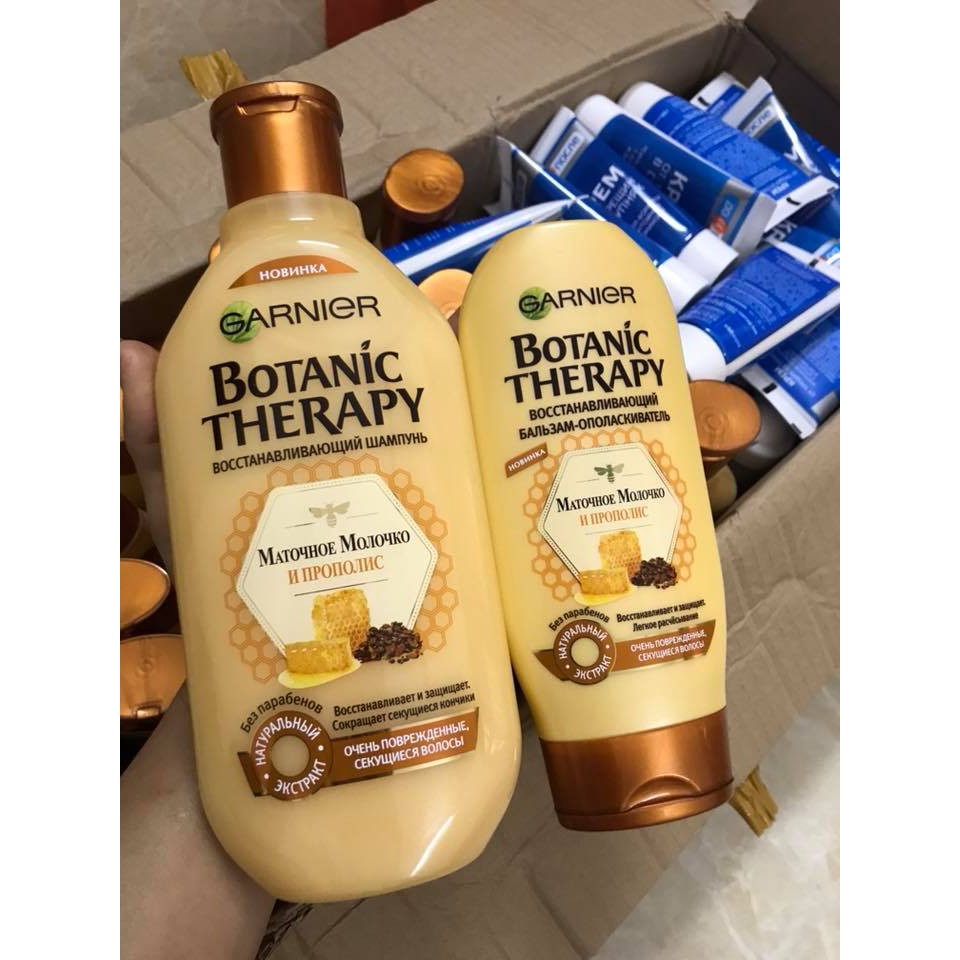 Dầu xả Garnier Botanic Therapy tinh chất mật ong cho tóc suôn mượt