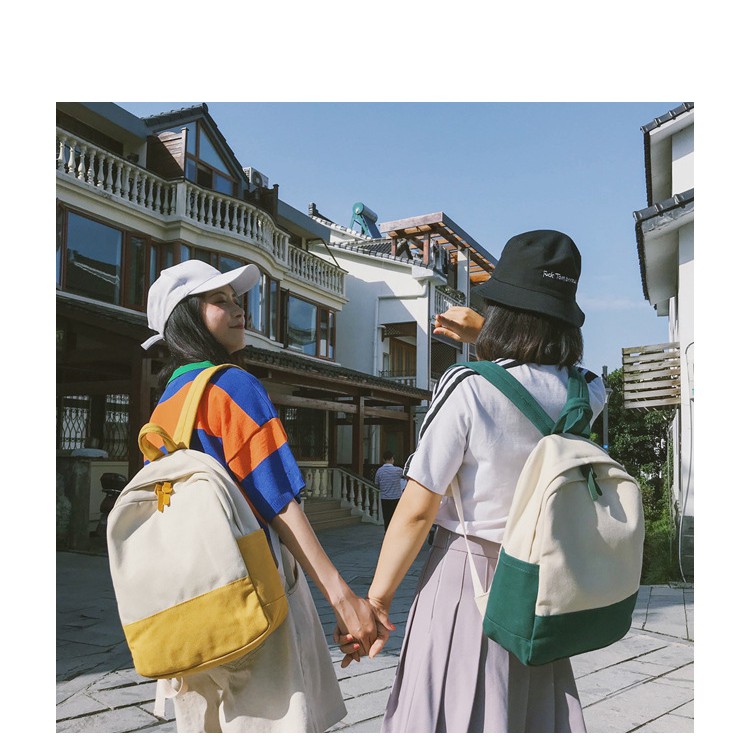 Balo nữ Ulzzang vải dù mịn chống nước TN23 - CLOUDY FASHION