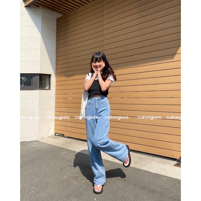Quần jeans suông